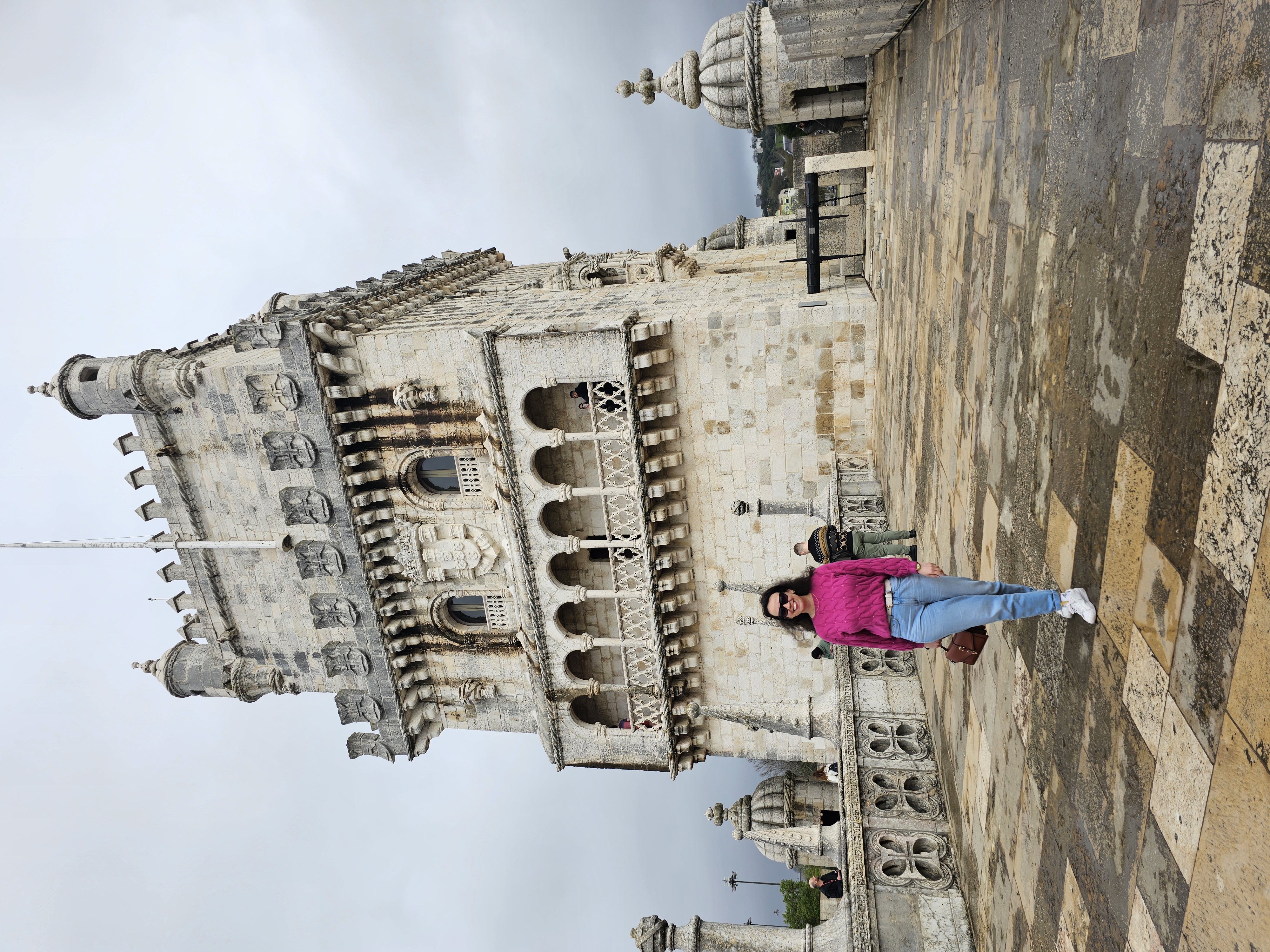 Amanda na Torre de Belém, em Lisboa